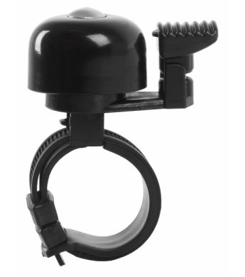zvonek Mini Bell černý universal pro řidítka 22,2-31,8mm